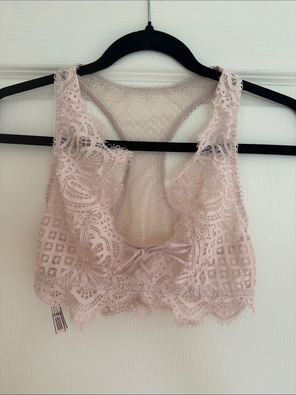 VS Lace Bralette in Dusty Pink